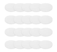 PATIKIL Solid Round Silicone Rubber Sheet, 20 Pcs 40mm OD x 3mm Thick Round Silicone Sealing Gasket Pads Bumper Pads for Home Craft Industrial Anti Vibration Slip Gasket, Translucent