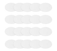 PATIKIL Solid Round Silicone Rubber Sheet, 20 Pcs 45mm OD x 1.5mm Thick Round Silicone Sealing Gasket Pads Bumper Pads for Home Craft Industrial Anti Vibration Slip Gasket, Translucent