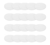 PATIKIL Solid Round Silicone Rubber Sheet, 20 Pcs 45mm OD x 2mm Thick Round Silicone Sealing Gasket Pads Bumper Pads for Home Craft Industrial Anti Vibration Slip Gasket, Translucent