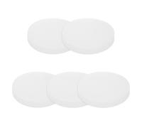 PATIKIL Solid Round Silicone Rubber Sheet, 5 Pcs 40mm OD x 5mm Thick Round Silicone Sealing Gasket Pads Bumper Pads for Home Craft Industrial Anti Vibration Slip Gasket, Translucent