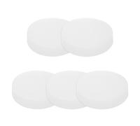 PATIKIL Solid Round Silicone Rubber Sheet, 5 Pcs 40mm OD x 8mm Thick Round Silicone Sealing Gasket Pads Bumper Pads for Home Craft Industrial Anti Vibration Slip Gasket, Translucent