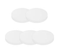 PATIKIL Solid Round Silicone Rubber Sheet, 5 Pcs 50mm OD x 6mm Thick Round Silicone Sealing Gasket Pads Bumper Pads for Home Craft Industrial Anti Vibration Slip Gasket, Translucent