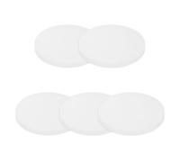 PATIKIL Solid Round Silicone Rubber Sheet, 5 Pcs 55mm OD x 4mm Thick Round Silicone Sealing Gasket Pads Bumper Pads for Home Craft Industrial Anti Vibration Slip Gasket, Translucent
