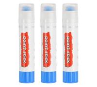 PATIKIL Solid Tempera Paints, 3 Pcs Washable Quick Drying Paint Sticks Paint Pens for Artists Beginners Art Supplies, Blue