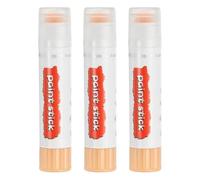 PATIKIL Solid Tempera Paints, 3 Pcs Washable Quick Drying Paint Sticks Paint Pens for Artists Beginners Art Supplies, Beige