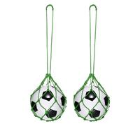 PATIKIL Solo Football Kick Net, 2 Pack Football Return Throw Training Net Soccer Training Aid Control Skills for Youth Adult Kicking Practice for 3, 4, 5 Ball Size, Green