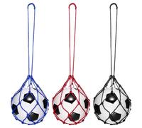 PATIKIL Solo Football Kick Net, 3 Pack Football Return Throw Training Net Soccer Training Aid Control Skills for Youth Adult Kicking Practice for 3, 4, 5 Ball Size, Yellow, Black, Red