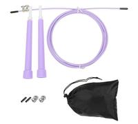 PATIKIL Speed Jump Rope, Adjustable Speed Skipping Rope Tangle-Free Fast Jump Rope with Storage Bag and Spare Parts for Fitness Training, Light Purple
