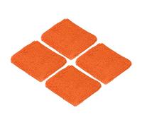 PATIKIL Sports Wristbands 8x8cm, 4 Pack Cotton Terry Cloth Absorbent Sweatband for Tennis Basketball Working Out Athletic Running, Orange