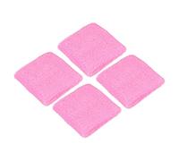 PATIKIL Sports Wristbands 8x8cm, 4 Pack Cotton Terry Cloth Absorbent Sweatband for Tennis Basketball Working Out Athletic Running, Pink