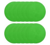 PATIKIL Spot Markers 6 Inch, 12 Pcs Non-Slip Floor Dots Agility Markers Flat Field Cones Poly Dot with Hole for Gym PE Speed Training Dance Soccer Basketball Sports, Green