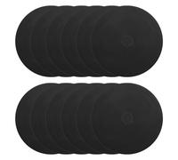 PATIKIL Spot Markers 6 Inch, 12 Pcs Non-Slip Floor Dots Agility Markers Flat Field Cones Poly Dot with Hole for Gym PE Speed Training Dance Soccer Basketball Sports, Black