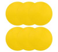 PATIKIL Spot Markers 8 Inch, 12 Pcs Non-Slip Floor Dots Agility Markers Flat Field Cones Poly Dots for Gym PE Speed Training Dance Soccer Basketball Sports, Yellow