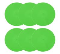 PATIKIL Spot Markers 9 Inch, 6 Pcs Non-Slip Floor Dots Agility Markers Flat Field Cones Poly Dots for Gym PE Speed Training Dance Soccer Basketball Sports, Green