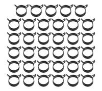 PATIKIL Spring Band Hose Pipe Clamps for 20-22.5mm OD Hose, 35 Pack Silicone Vacuum Constant Tension Band Clips for Fuel Line Silicone Air Hose Tube Water Pipe, Black