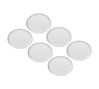 PATIKIL Sprouting Lids, 6Pcs 70mm Stainless Steel Screen Strainer Lids for Wide Mouth Canning Jars, Silver Tone