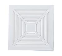 PATIKIL Square Air Vent Cover 12", Aluminum Alloy Air Return Grille Sidewall or Ceiling Air Diffuser for Home Office Bathroom Kitchen Toilet Ventilation, White