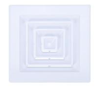 PATIKIL Square Air Vent Cover 13.8 x 13.8 Inch, 1pcs Plastic Air Return Grille Sidewall or Ceiling Air Diffuser for Home Office Bathroom Kitchen Toilet Ventilation, White