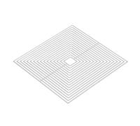 PATIKIL Square Die Cuts Shapes Metal Stencils Background Dies Clearance Scrapbooking Die-Cuts for Paper Crafting, Card Making, Scrapbooking and Embossing, 4.4"