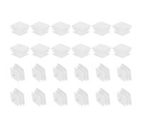 PATIKIL Square Plastic Plug, 24 Pcs 7/9 Inch/20mm Tubing Insert End Caps Plastic Plug Cap for Square Tubes Chair Legs Furniture Metal Tubing Hardware Plugs Fences, White