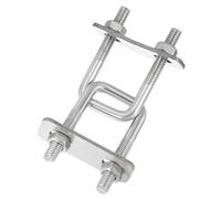 PATIKIL Square U-Bolts, M6x20x50mm Square Bend U-Bolt 304 Stainless Steel Pole U Bolt with Nut Plate Washer for Boat Trailer Camping Sailboat, Pack of 2