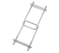 PATIKIL Square U-Bolts, M6x50x120mm Square Bend U-Bolt 304 Stainless Steel Pole U Bolt with Nut Plate Washer for Boat Trailer Camping Sailboat, Pack of 2