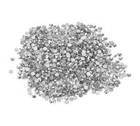 PATIKIL SS10/1440Pcs Glass Diamante Rhinestone, Crystal Glass Flat Back Rhinestones Round Crystal Man Made Gems Diamond Decor for Nail Art Craft Clothes DIY Makeup, Silver Tone