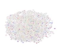 PATIKIL SS10/1440Pcs Glass Diamante Rhinestone, Crystal Glass Flat Back Rhinestones Round Crystal Man Made Gems Diamond Decor for Nail Art Craft Clothes DIY Makeup, AB Clear