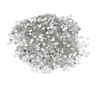 PATIKIL SS10/1440Pcs Glass Diamante Rhinestone, Crystal Glass Flat Back Rhinestones Round Crystal Man Made Gems Diamond Decor for Nail Art Craft Clothes DIY Makeup, Clear