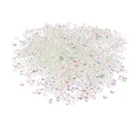 PATIKIL SS16/1440Pcs Glass Diamante Rhinestone, Crystal Glass Flat Back Rhinestones Round Crystal Man Made Gems Diamond Decor for Nail Art Craft Clothes DIY Makeup, AB Clear