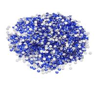 PATIKIL SS16/1440Pcs Glass Diamante Rhinestone, Crystal Glass Flat Back Rhinestones Round Crystal Man Made Gems Diamond Decor for Nail Art Craft Clothes DIY Makeup, Dark Blue