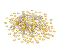 PATIKIL SS30/288Pcs Glass Diamante Rhinestone, Crystal Glass Flat Back Rhinestones Round Crystal Man Made Gems Diamond Decor for Nail Art Craft Clothes DIY Makeup, AB Yellow