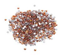 PATIKIL SS8/1440Pcs Glass Diamante Rhinestone, Man Made Gems, Orange
