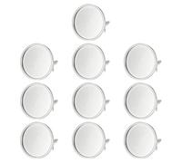 PATIKIL Stainless Ring Blank, 25mm 10 Pcs Adjustable Finger Ring Blank Base Bezel Trays Flat Pad Tray for Jewelry Making Finding DIY Carvings, Silver