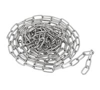 PATIKIL Stainless Steel Link Chain, 304 Stainless Steel Metal Chain Small Link Proof Coil Chain Light Duty Utility Chain for Home Swing Anti-Theft, Silver