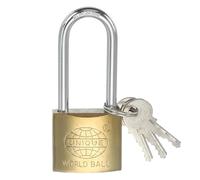 PATIKIL Stainless Steel Padlocks 3.5", 1 Pcs Long Shackle Lock Padlock with 3 Keys Weatherproof for Gym Locker Gate Fence Outdoor Indoor