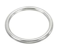 Patikil Stainless Steel Rings - 4.7 Inch Marine Grade Multi-Purpose O Rings for Macrame, DIY Craft, Hardware, Belt, Dog Leash, 10x120mm
