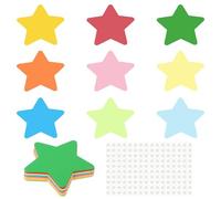 PATIKIL Star Cutouts, 144 Pack Paper Stars, Colorful Star Cutout for Classroom Decoration DIY Craft Project, Assorted Color