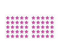 PATIKIL Star Gem Stickers 10mm, 2 Sheet Self Adhesive Acrylic Star Rhinestones Jewel Sticker Crystal Embellishment Sheet for Crafting Nail Decor Makeup DIY, Rose Red