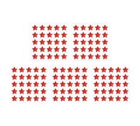 PATIKIL Star Gem Stickers 10mm, 5 Sheet Self Adhesive Acrylic Star Rhinestones Jewel Sticker Crystal Embellishment Sheet for Crafting Nail Decor Makeup DIY, Red