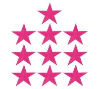 PATIKIL Star Iron-on Patches, 10 Pcs Sew on Star Embroidered Patches Appliques Embellishments for Clothing Jackets Hat Backpack Repairing Decorations, Rose Red, 75 x 70mm