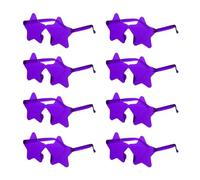 PATIKIL Star Shaped Sunglasses, for Beach Party Colorful Rainbow Sunglasses Bachelorette Party Glasses Women Men Transparent Funny Graduation, Purple