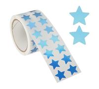 PATIKIL Star Stickers Roll 1/2", 1000 Pcs Metallic Foil Stars Self-Adhesive Labels Reward Behavior Chart for Classroom Teacher Supplies, Metallic Blue