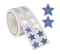 PATIKIL Star Stickers Roll 1/2", 1000 Pcs Metallic Foil Stars Self-Adhesive Labels Reward Behavior Chart for Classroom Teacher Supplies, Metallic Silver