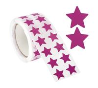 PATIKIL Star Stickers Roll 1/2", 1000 Pcs Self-Adhesive Reward Stickers Star Labels for Behavior Chart Classroom Teacher Supplies and DIY Craft, Purple