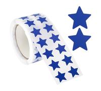PATIKIL Star Stickers Roll 1/2", 1000 Pcs Self-Adhesive Reward Stickers Star Labels for Behavior Chart Classroom Teacher Supplies and DIY Craft, Blue
