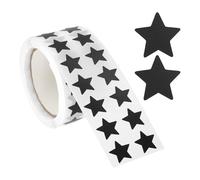 PATIKIL Star Stickers Roll 1/2", 1000 Pcs Self-Adhesive Reward Stickers Star Labels for Behavior Chart Classroom Teacher Supplies and DIY Craft, Black