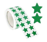 PATIKIL Star Stickers Roll 1/2", 1000 Pcs Self-Adhesive Reward Stickers Star Labels for Behavior Chart Classroom Teacher Supplies and DIY Craft, Green