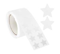 PATIKIL Star Stickers Roll 1/2", 1000 Pcs Self-Adhesive Reward Stickers Star Labels for Behavior Chart Classroom Teacher Supplies and DIY Craft, White