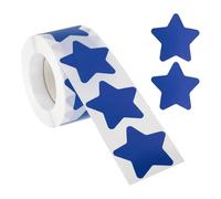 PATIKIL Star Stickers Roll 1.5", 500 Pcs Self-Adhesive Reward Stickers for Classroom Teacher Supplies and DIY Craft, Blue